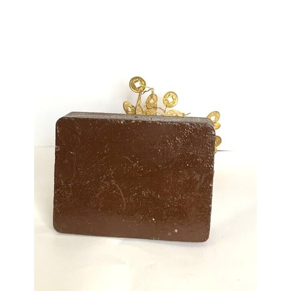 Money Gold Coin Wire Wrap Tree Fengshui Decorative Tree Size 6" X 4" X 3" - Picture 8 of 12